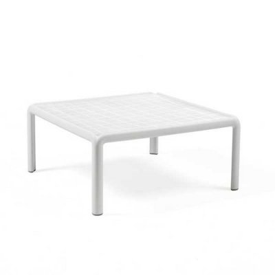 Table polypropylène et fibre de verre traité anti UV ARIA Blanc carrée empliable 32x70x70 cm