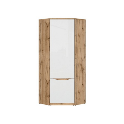 GARDE ROBE NUIS 1PORTE CHÊNE WOTAN/BLANC BRILLANT