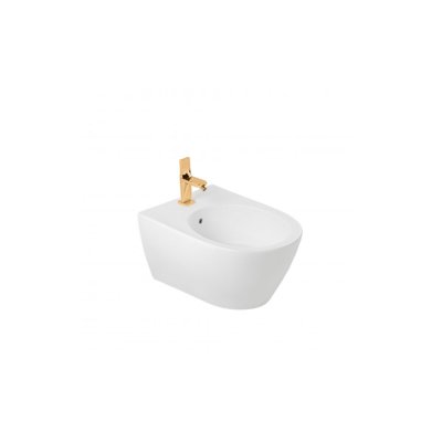 Bidet à poser SANLIFE blanc chine vitreuse 60x38x41 cm