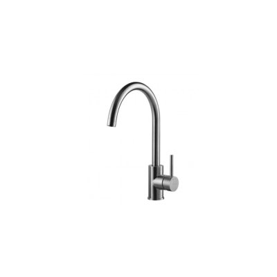 Mitigeur évier avec bec orientale KOPA inox brossé