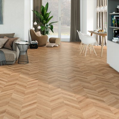 Parquet VARIOCLIC STANDARD 2G M2620C chêne chevron gauche AC4 1203,5x191,7x8 mm