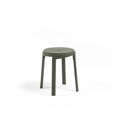 Tabouret mini en polypropylène STACK MINI Vert cactus