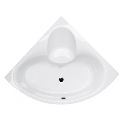 Baignoire acrylique SKIN blanc d'angle 120x120 cm
