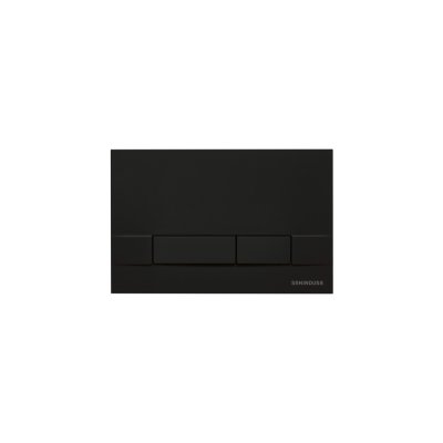 Plaque Noir Mat PL01 pour réservoir encastré 3/6 L