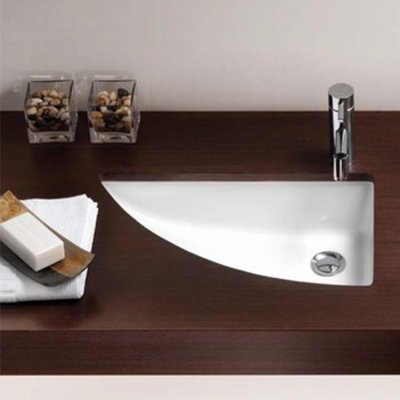Vasque AGRES coin gauche blanc