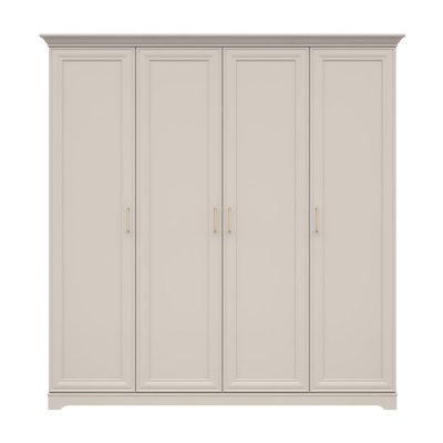 Garde robe ANGA chêne cachemire 4 portes 209,5x216x61 cm