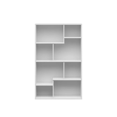 Bibliothèque TETRIX blanc brillant 87,1x140x33,5 cm