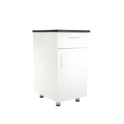 Elément bas avec porte et tiroir MOOVE 45 cm blanc	
