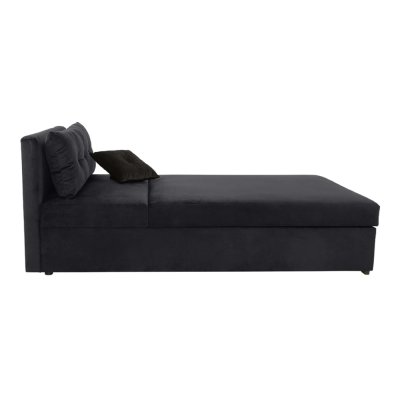 Méridienne RICO noir KRONOS 7 avec rangement