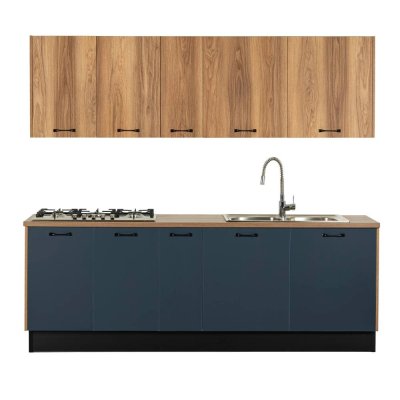 Cuisine SMART 240 façades Bleu Bois