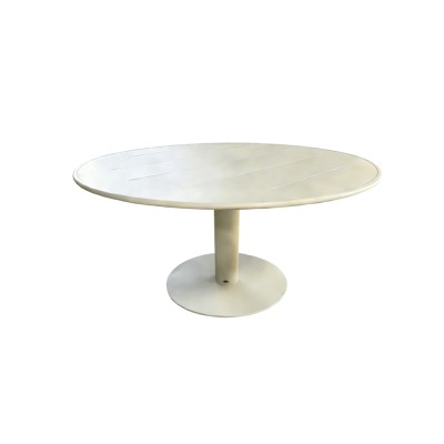 Table ronde en aluminium BELLOR Champagne diamètre 150 cm