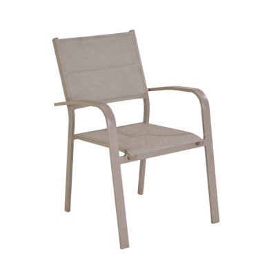 Chaise en aluminium NOVA Taupe