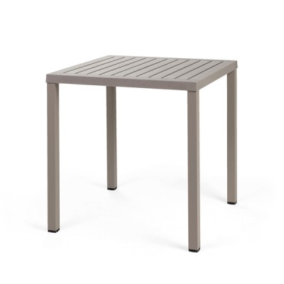 Table DurelTOP en polypropylène traité anti-UV CUBE Tortora empliable 75x70x70 cm
