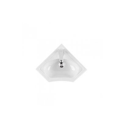 Lavabo céramique SADO blanc d'angle 36x36 cm