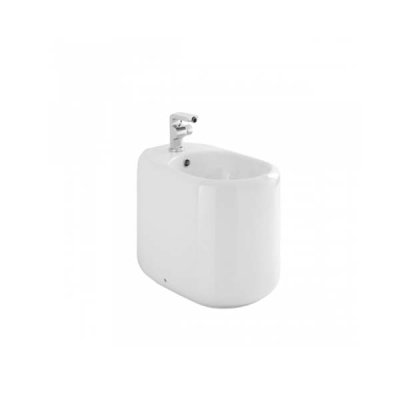 Bidet à poser STATUS porcelaine vitrifiée blanc 53x37x43 cm