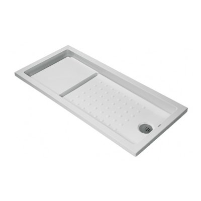 Receveur de douche acrylique STRADO blanc rectangulaire 170x80x4 cm